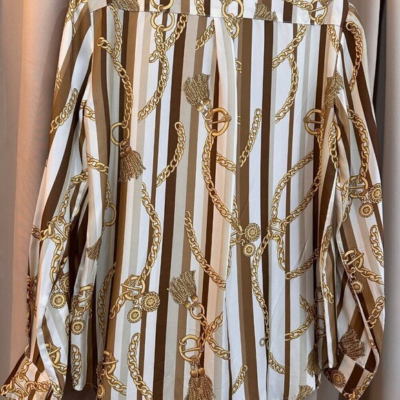 J.McLaughlin Denver Silk Point Collar Long Sleeve Size S - Picture 4 of 4